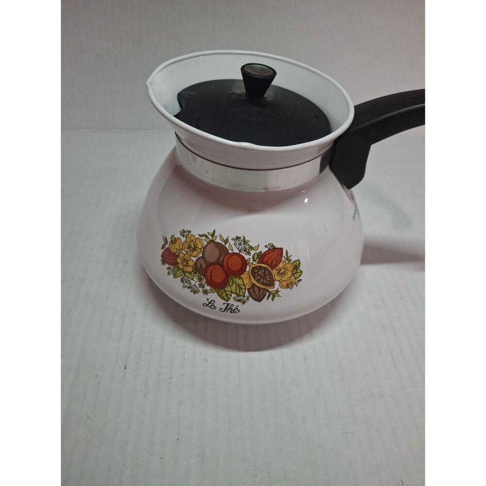 VTG Corning Ware Le The ‘ Spice Of Life Tea Kettle p-104 6 C 1970’s-80’s